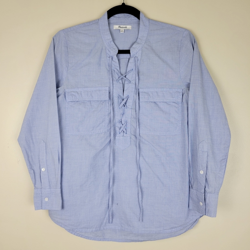 Madewell Terrace Lace-Up Shirt